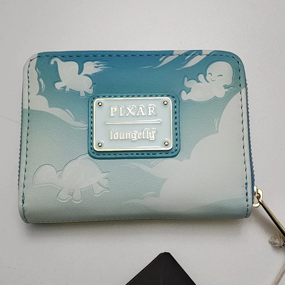 Disney Pixar UP Carl & Ellie in Love Clouds Loungefly Backpack & Wallet Set NEW